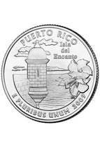 2009 D Puerto Rico Territory State Quarter. Uncirculated from US Mint Roll