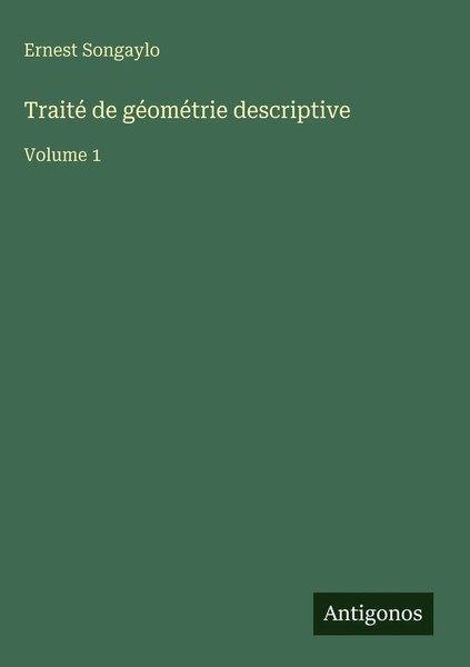 Ernest Songaylo | Traité De GéOméTrie Descriptive | Buch | FranzöSisch (2025)-image