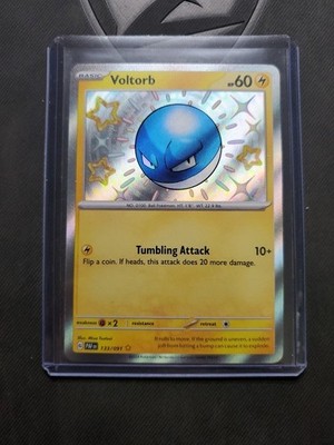 VOLTORB 133/091 SHINY RARE PALDEAN FATES POKEMON NM/M