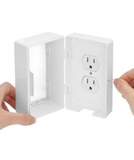 Bates- Baby Safety Outlet Cover Box Locking Baby Proof Outlet Covers