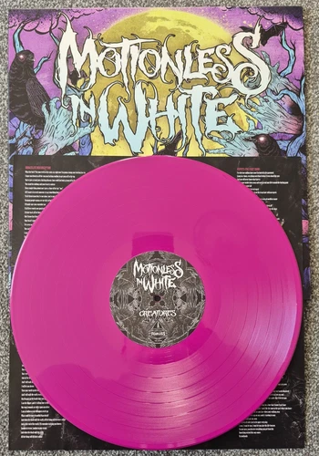 Motionless in White Creatures LP Purple Vinyl Super Rare Goth Heavy Metal US