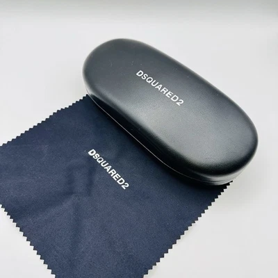 Dsquared 2 Brillenetui Etui Brillen Sonnenbrillen schwarz Leder DSQUARED2 NEU - Bild 1 von 4