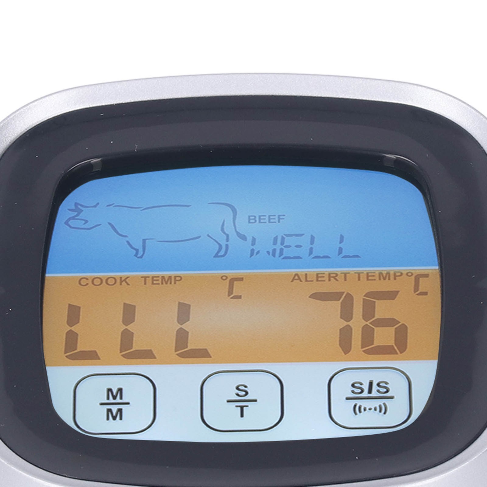 Digital Meat Thermometer LED Display Accurate Reading Meat Temperature Gauge For