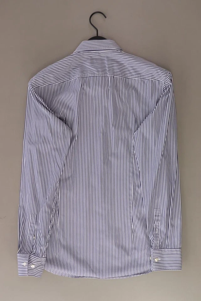 ✨ BOSS by Hugo Boss camicetta per uomo taglia Hemdgröße 40, M, 50 rigato blu ✨ - Immagine 2 di 4