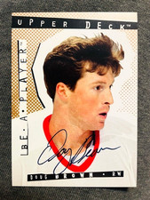1994-95 Upper Deck Be A Player #28 Doug Brown Auto Autograph Card