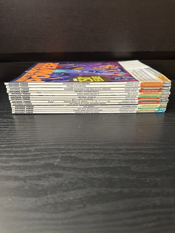 Nintendo Power Magazine Lot Of 13 2010 Complete Set Issue 250-262 Jan-Dec + Hol