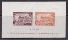 España - 1936 - Tafalla - Edifil 24s - Beneficiencia - Hojita Sin Dentar