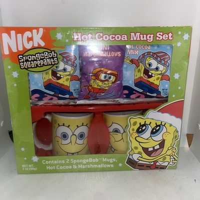 Sealed 2005 Nickelodeon Spongebob Squarepants Hot Cocoa Mug Set