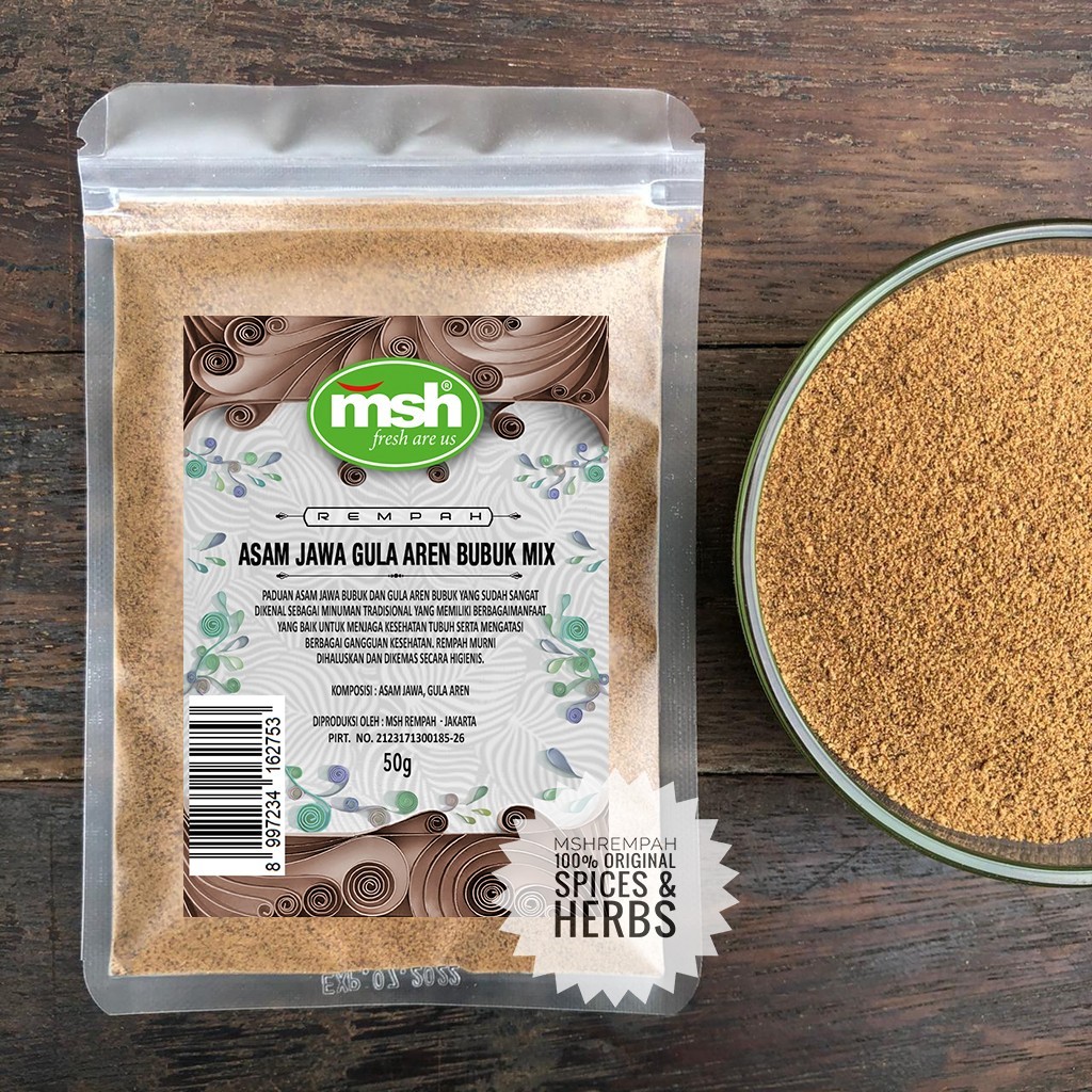 Tamarindo Palma Azúcar Bebida Polvo Mezcla 50g Mezcla de especias naturales