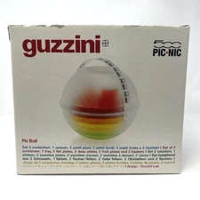 GUZZINI 500 FIAT PIC NIC BOLL PLASTIC BALL DESIGN MODERN PICNIC SET FOR 2 NEW