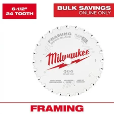 6-1/2 In. X 24-Tooth Framing Circular Saw Blade
