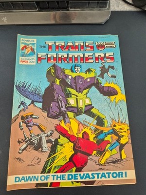 G1 Transformers #36 Marvel UK (1985), very good condition, bagged and boarded