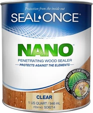 Nano Penetrating Wood Sealer - Premium Waterproof Sealant (Quart)