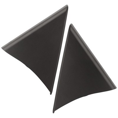 APPERFiT Front Door Panel Upper Trim Triangle Cover Size 7.75'', Dark Brown 