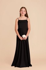 Birdy Grey Mimi Junior Bridesmaid Dress Sz L Black Long Wedding