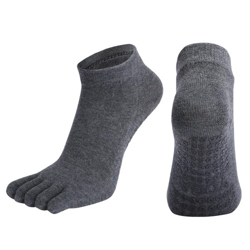 Pilates Tanz Gym Yoga Socken Baumwolle Fünf-Finger rutschfeste Sportsocken atmungsaktiv - Bild 17 von 30