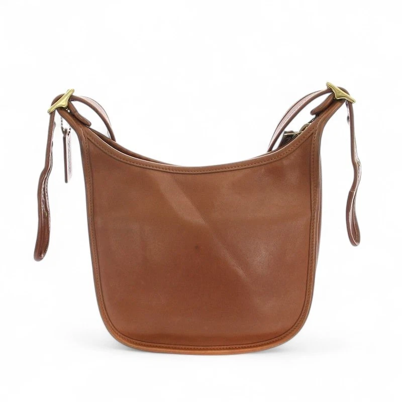 Borsa a tracolla vintage Coach 9950 in pelle marrone conciata a guanti made in USA usata Giappone