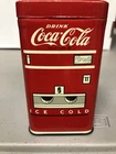 Coca Cola Machine Coin Bank Can Vintage