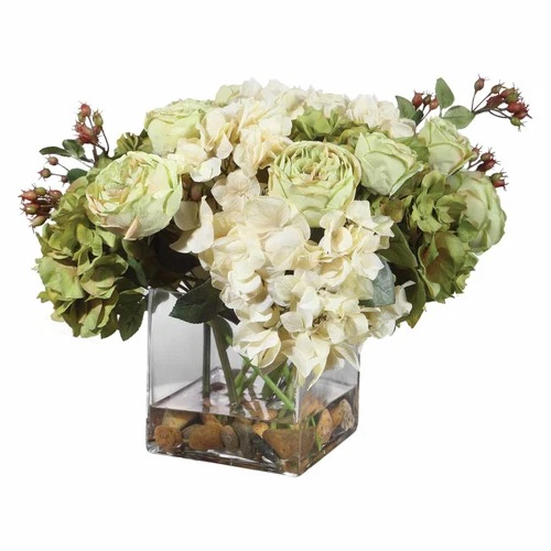 Uttermost 60155 Cream/Green Cecily 15"W Artificial Plant - Picture 3 of 7