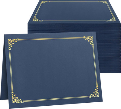 Certificate Holders, 100 Packs Navy Blue Diploma Holders, Certificate Covers wit