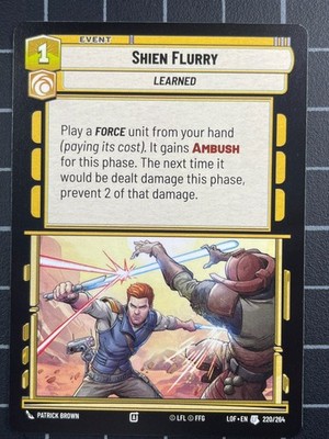 Star Wars Unlimited - x3 Shien Flurry 220