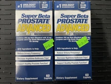 2 VITALITY SUPER BETA PROSTATE ADVANCED 3X INGREDIENTS SUPPLEMENT 60 X2 120 CAPS