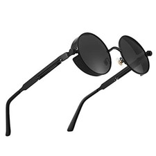 Outdoor Steampunk Sunglasses For Men, Round Gothic Shades Women, Fashion Cool