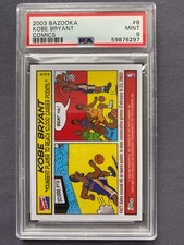 Kobe Bryant 2003 Bazooka Comics PSA 9 Mint Lakers rare