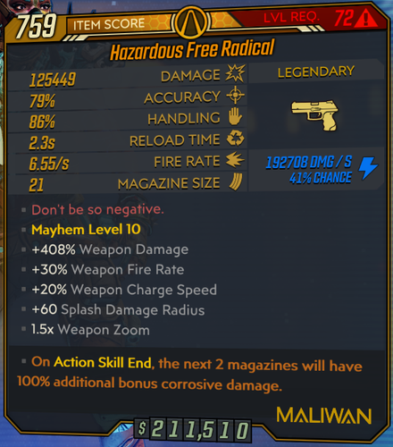 (PS4/5 PC XBOX) - FREE RADICAL x1- Level 72 M10 - 5 PACK - Picture 3 of 6