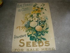 1993 New York Historical Society Tin Sign D. M. Ferry & Co's Standard Seads (GS6