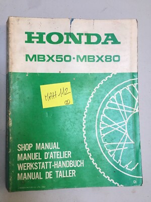 Honda MTX125R G MTX125 R MTX 125 revue technique manuel service