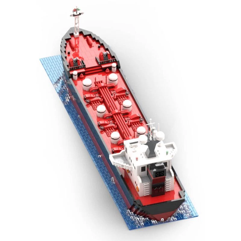 MOC-77991 Oil Tanker Model Modular with Fully Interieur and 3 Tanks 4662 Pieces  - Image 2 of 4