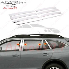 Chrome Stainless Steel Pillar Post Trim Door Cover For Subaru Outback 2020-2023