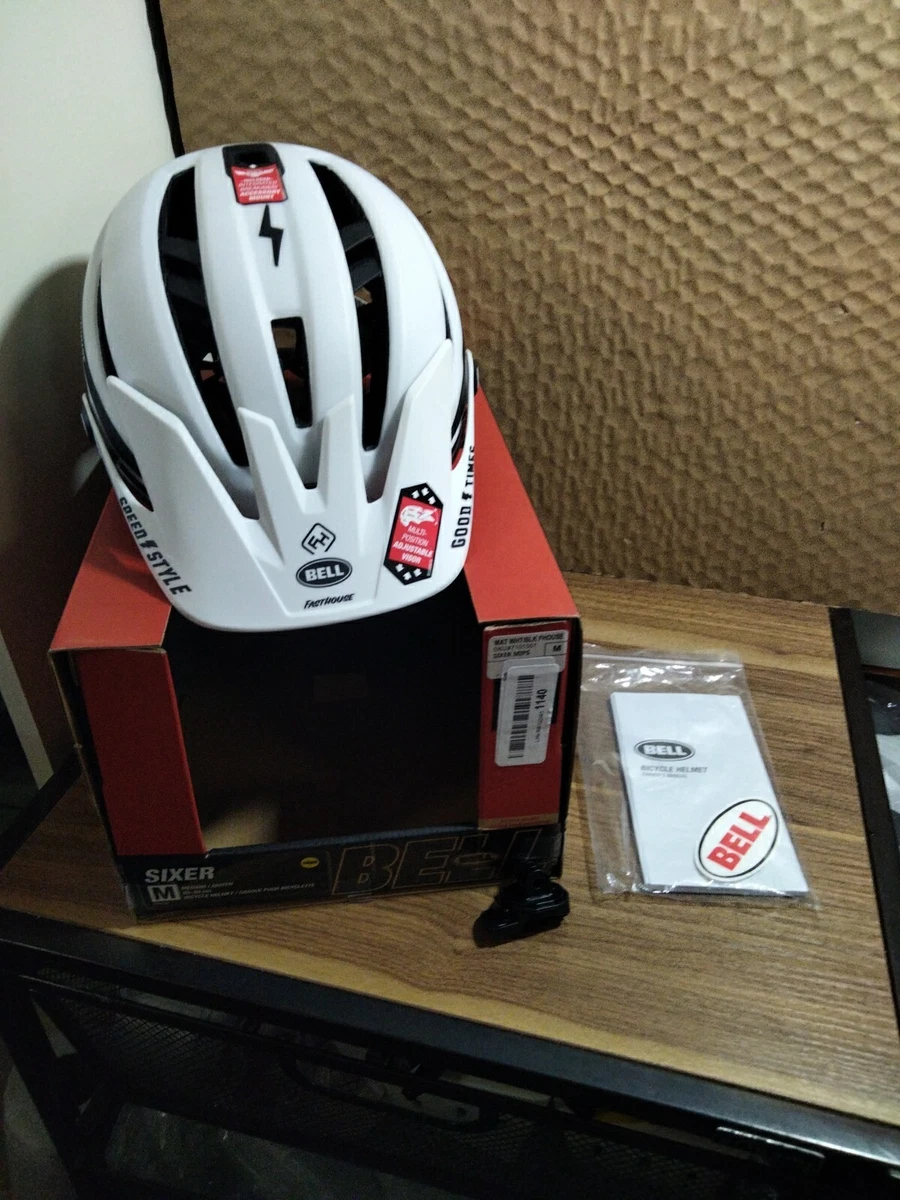 Bell Sixer Fasthouse MIPS Cycling Helmet Medium Matte White Black