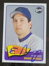 ERUBIEL DURAZO Signed 2003 Upper Deck Vintage #69 Arizona Diamondbacks Card AUTO