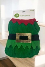 Christmas Elf Dog Costume Apparel Dog Easy On Off 9.84" X 10.63"