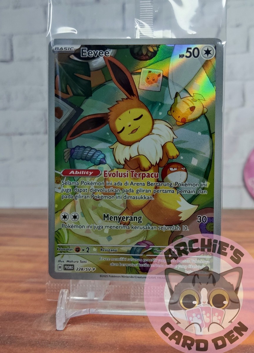 イーブイ　ev Pokemon Card Indonesia Sleepy Eevee Terrestrial Festival Promo