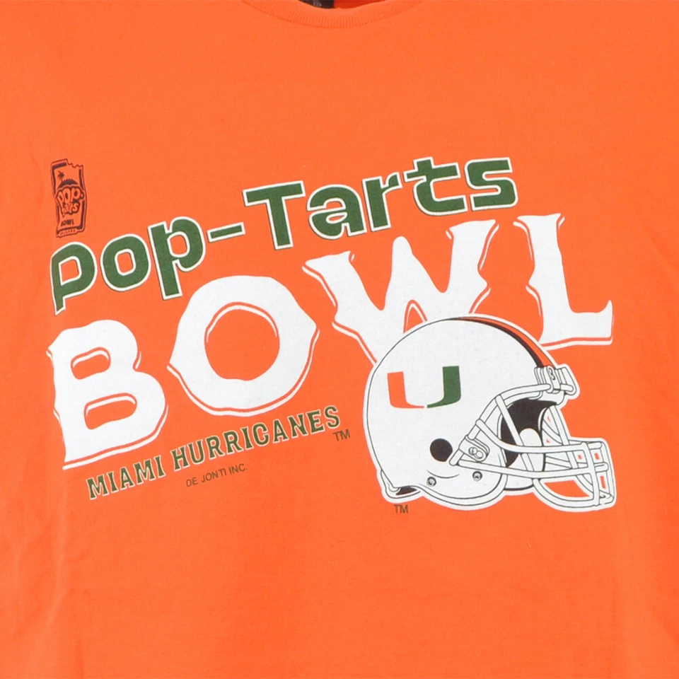 Camiseta NCAA Pop-Tarts Bowl Orlando Miami Hurricanes Adultos Hombre Naranja Foto 2 de 3