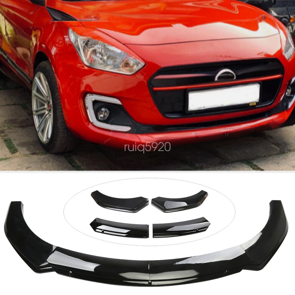 For Suzuki Swift RS Gloss Black Front Bumper Lip Splitter Lower