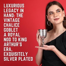 Chalice Cup – Elegant Gold Goblet, Medieval Wine Goblet for Party Celebrations,