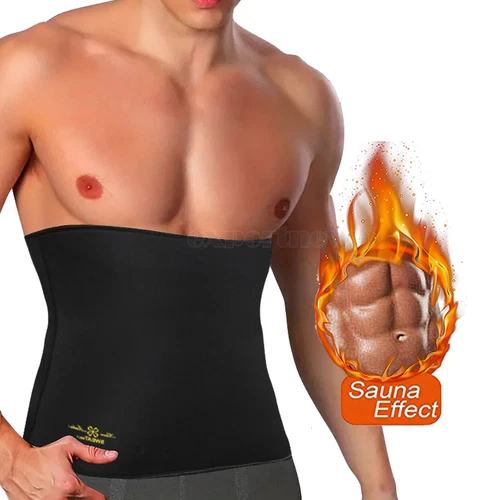 Sudore sauna dimagrante uomo body shaper tagliavita allenatore cincher cintura brucia grassi - Foto 17 di 22