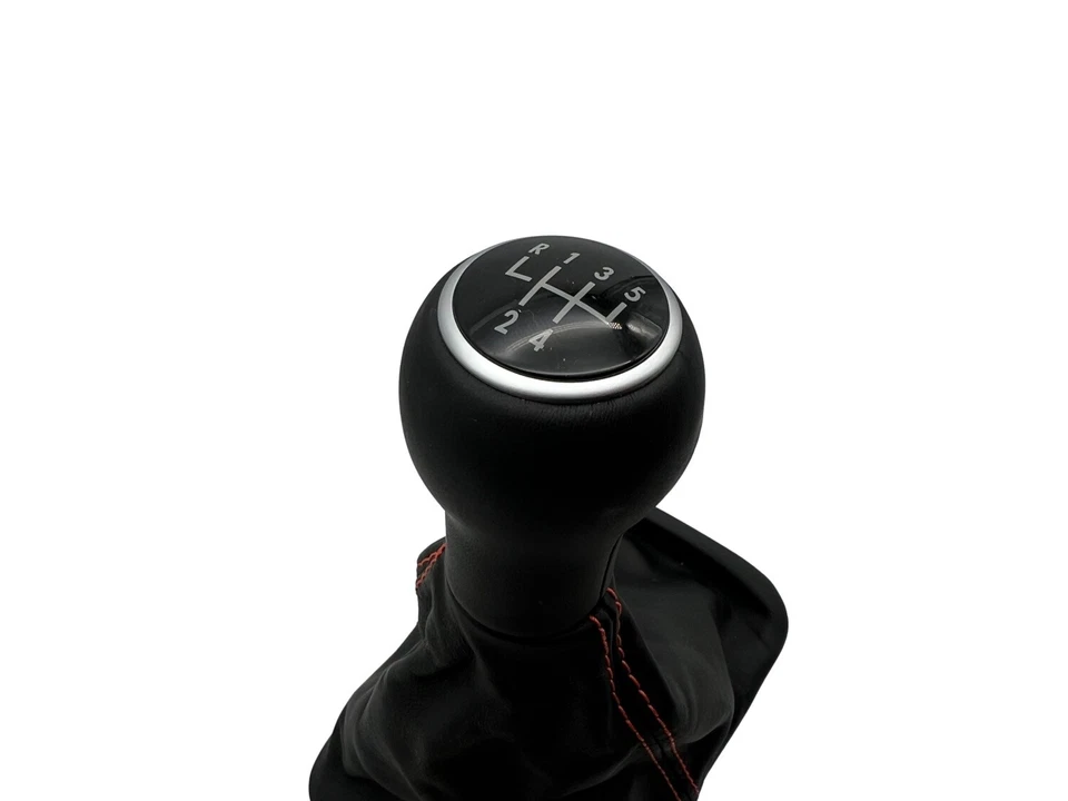 OEM VW 5 Gang New Beetle Schaltknauf Schalthebel Knopf schwarz Leder original 1C — 第 2/4 张图片