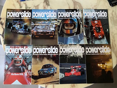 8er Set Powerslide Internationaler Motorsport 1973 Magazin Zeitschrift Sport Auto