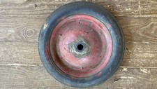 1 Vintage Pedal Car / Wagon Steel Wheel Aprox. 10" Republic Rubber