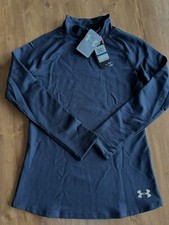 Girls Under Armour Black Coldgear xlarge Mock Neck Long Sleeve Shirt YXL