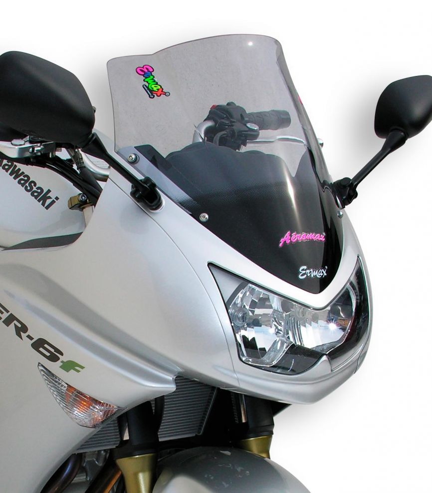 Bulle pare-brise Aeromax Ermax Kawasaki ER6 F finition premium et haute résistance