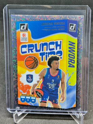 2024/25 Donruss Basketball Euroleague Crunch Time Press Proof JORDAN NWORA #7