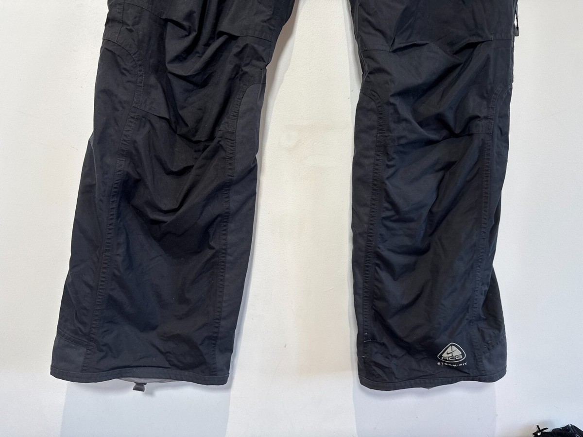 Nike ACG Ski Trousers Size Small Black Storm Fit Waterproof