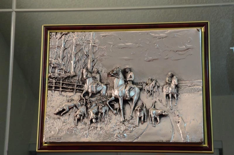 Vintage Artistic Sculpture Relife covered mirror frame 925 Silver 28" X 23". - Image 2 of 4