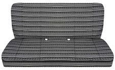 Fundas de asiento de banco Aztec Boho negro blanco se adapta a 82-91 Chevy S10/GMC S15 Sonoma